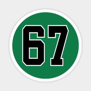 Number 67 Magnet